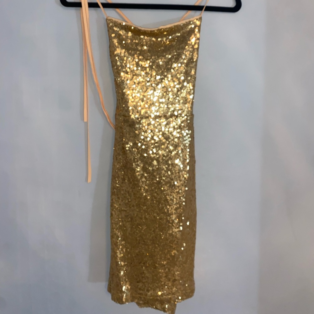Sparkly gold dress
